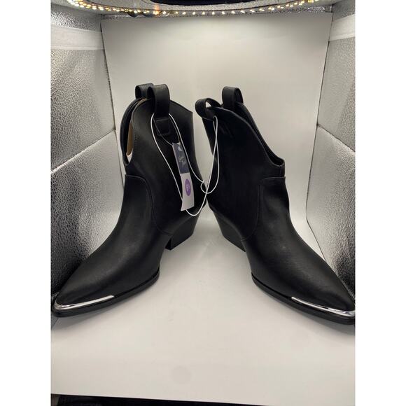 Universal Thread Henley Ankle Western Boots Black  Size 6.5 - Picture 7 of 7